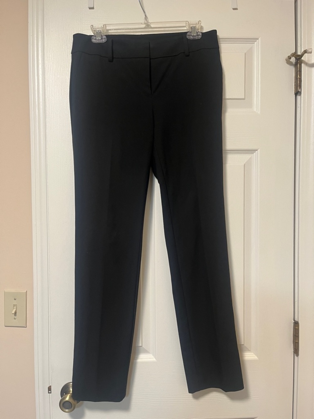 Ann Taylor Black Straight-Leg Dress Pants